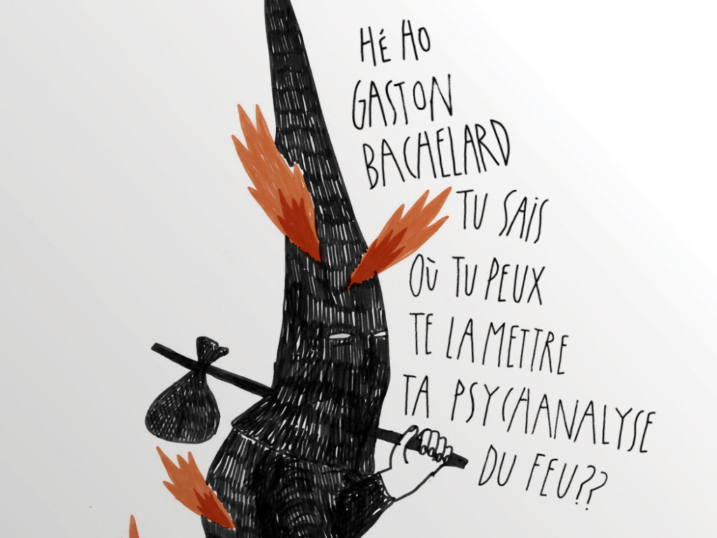 Chatonpute dessin gaston bachelard psychanalyse du feu