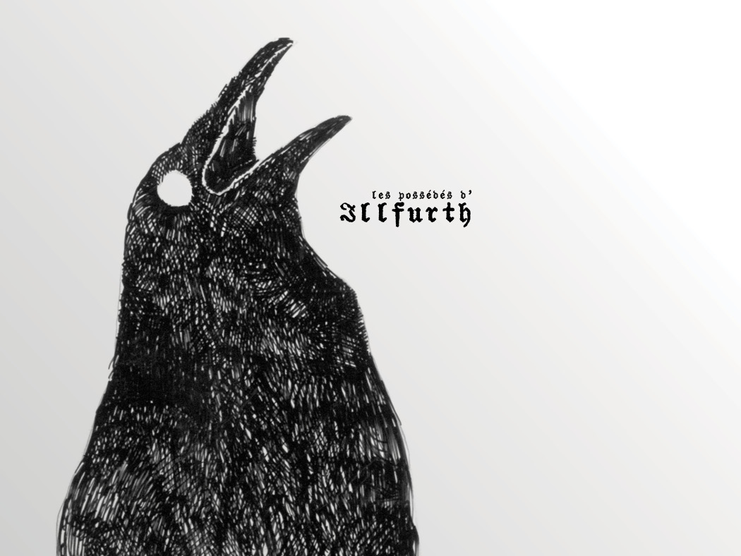 Chatonpute dessin Illfurth possession alsace corbeau