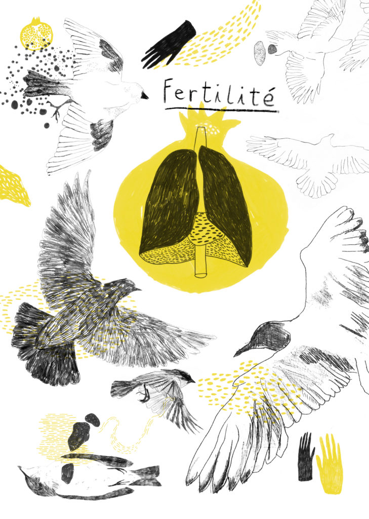 Affiche fertilité et oiseaux